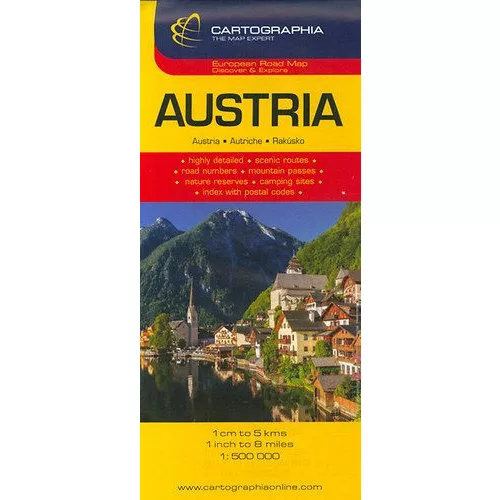Ausztria autótérkép 1:500.000