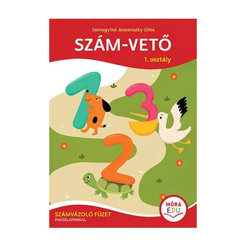 Szám-vető 1. osztály számvázoló füzet pauszlapokkal