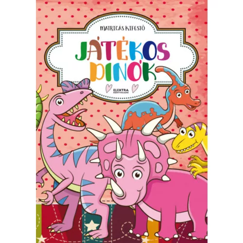Játékos dinók - Matricás kifestő