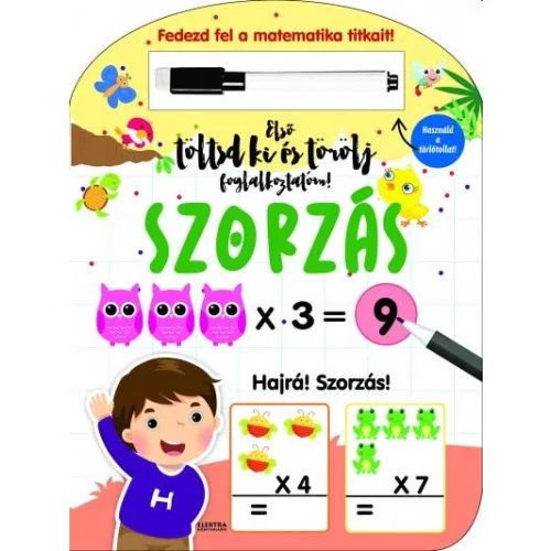 Első töltsd ki és törölj foglalkoztatóm: szorzás