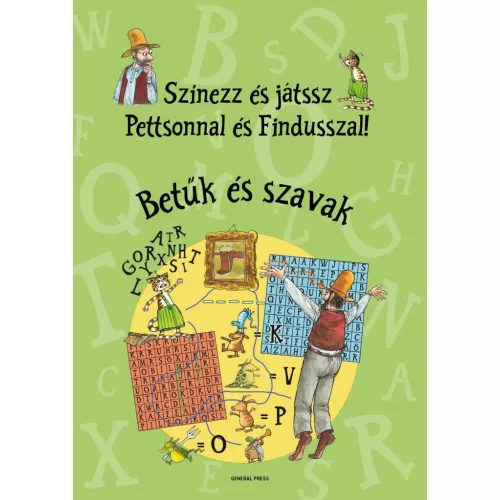 Színezz és játssz Pettsonnal és Findusszal! - Betűk és szavak