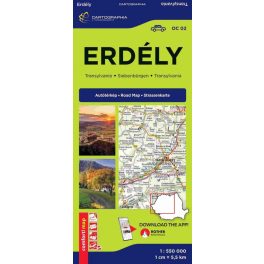 Erdély Comfort LAMINÁLT autótérkép 1:550 000