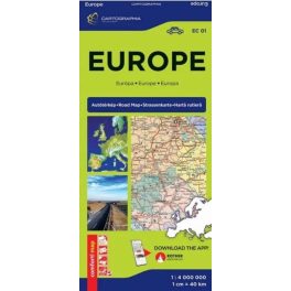 Európa Comfort térkép (laminált)