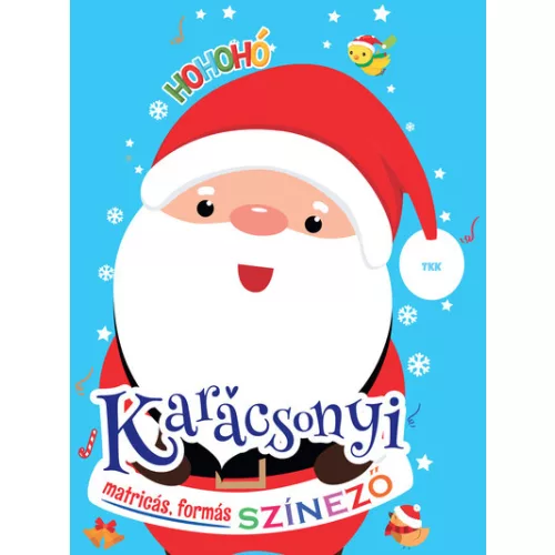 Karácsonyi matricás színező