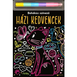 Házi kedvencek - Bohókás színező