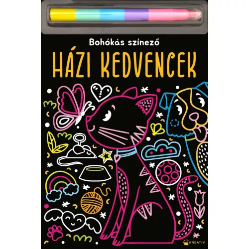 Házi kedvencek - Bohókás színező